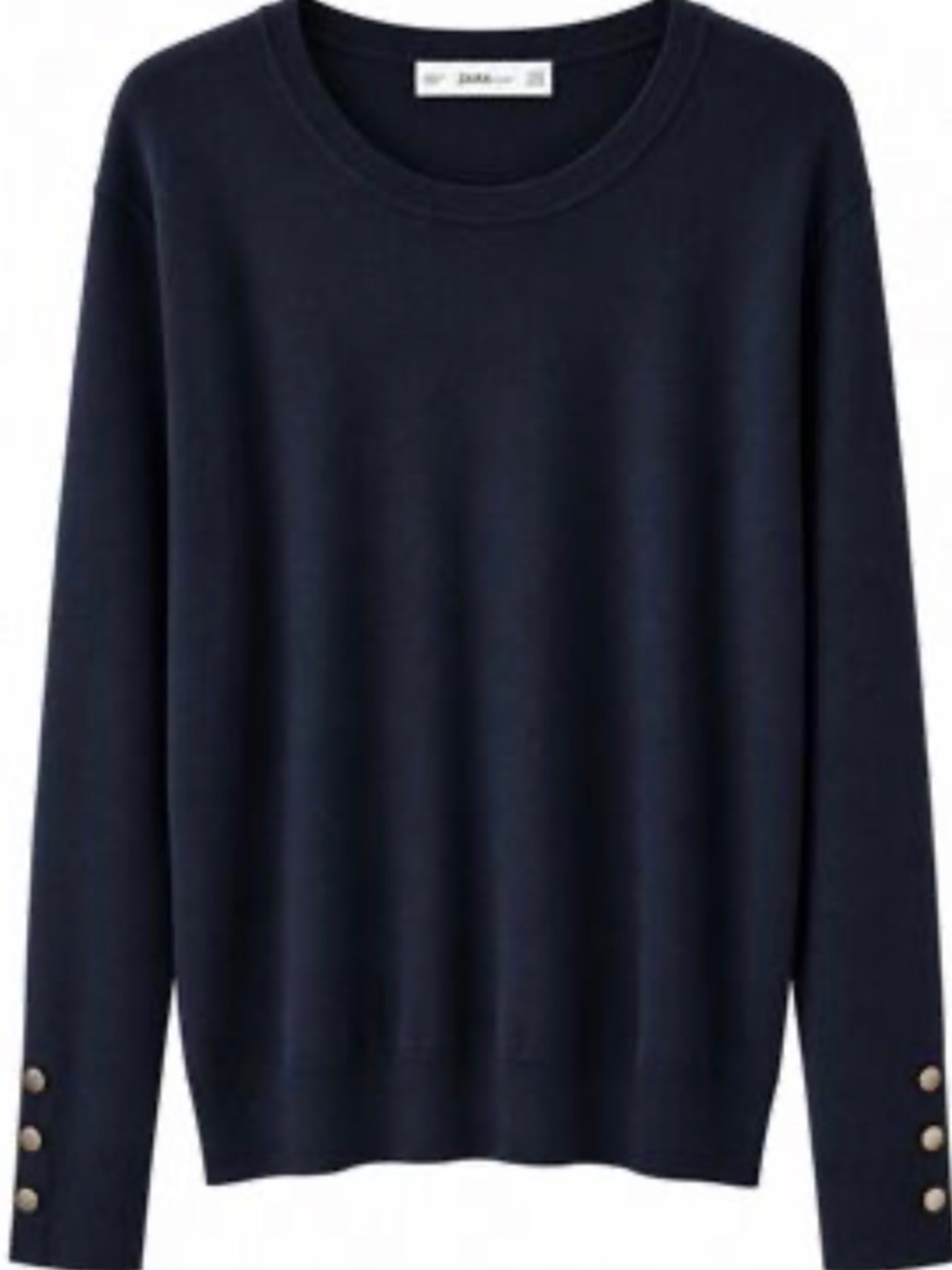 NWT Zara Navy Crewneck Sweater Size Large
